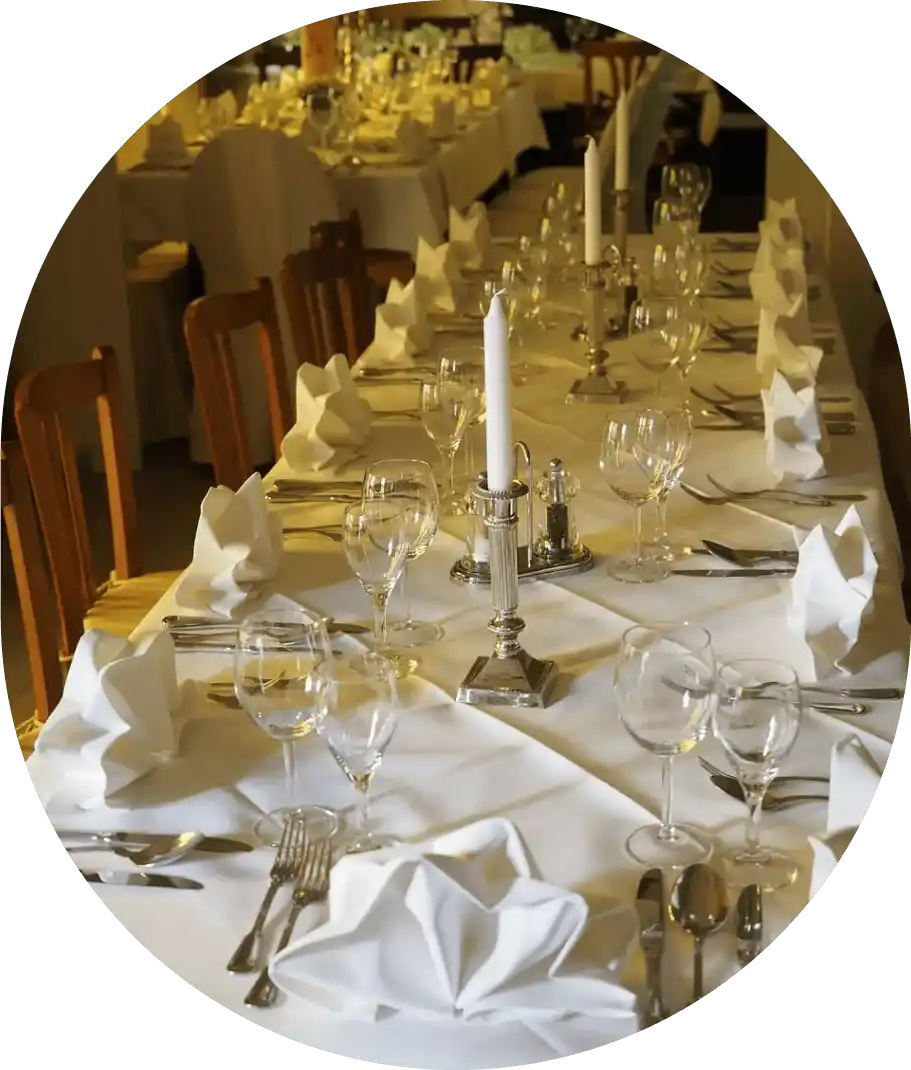 RISE ERP hospitality software on tablet device